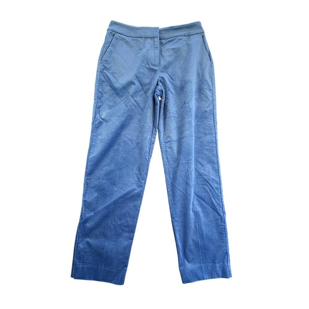 Boden Pants Womens 6 Blue Corduroy Chino Straight Leg Stretch 30x27 Casual